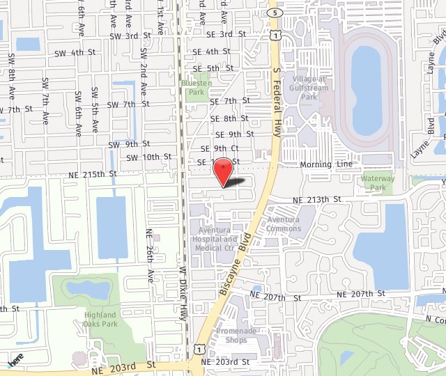 Location Map: 2820 NE 214th street Aventura, FL 33180
